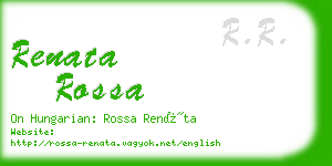 renata rossa business card